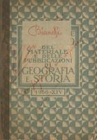 STORIA GEOGRAFIA - Catalogo del materiale e delle pubblicazioni di geografia e storia