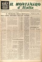 Il montanaro d'Italia. Quindicinale dell'Unione dei Comuni ed Enti Montani