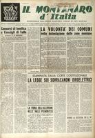 Il montanaro d'Italia. Quindicinale dell'Unione dei Comuni ed Enti Montani