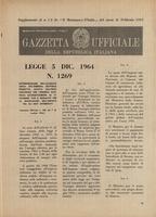 Il montanaro d'Italia. Organo dell'Unione dei Comuni ed Enti Montani. SUPPLEMENTO: Gazzetta Ufficiale