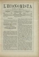 L'economista: gazzetta settimanale di scienza economica, finanza, commercio, banchi, ferrovie e degli interessi privati - A.01 (1874) n.29, 19 novembre