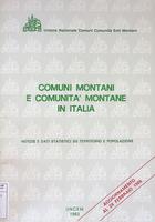 Il Montanaro d'Italia. Rivista dell'unione nazionale comuni comunità ed enti montani: INSERTO