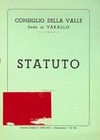 Statuto - Consiglio della Valle sede di Varallo