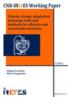 Climate change adaptation planning: tools and methods for effective and sustainable decisions