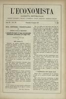 L'economista: gazzetta settimanale di scienza economica, finanza, commercio, banchi, ferrovie e degli interessi privati - A.04 (1877) n.150, 18 marzo