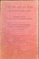Why We are at War : Great Britain's Case