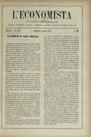 L'economista: gazzetta settimanale di scienza economica, finanza, commercio, banchi, ferrovie e degli interessi privati - A.04 (1877) n.148, 4 marzo