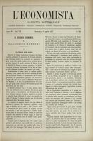 L'economista: gazzetta settimanale di scienza economica, finanza, commercio, banchi, ferrovie e degli interessi privati - A.04 (1877) n.152, 1 aprile
