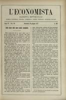 L'economista: gazzetta settimanale di scienza economica, finanza, commercio, banchi, ferrovie e degli interessi privati - A.04 (1877) n.162, 10 giugno