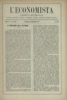 L'economista: gazzetta settimanale di scienza economica, finanza, commercio, banchi, ferrovie e degli interessi privati - A.04 (1877) n.187, 2 dicembre