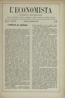 L'economista: gazzetta settimanale di scienza economica, finanza, commercio, banchi, ferrovie e degli interessi privati - A.04 (1877) n.188, 9 dicembre