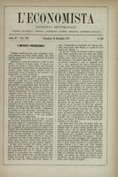 L'economista: gazzetta settimanale di scienza economica, finanza, commercio, banchi, ferrovie e degli interessi privati - A.04 (1877) n.189, 16 dicembre