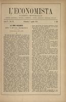 L'economista: gazzetta settimanale di scienza economica, finanza, commercio, banchi, ferrovie e degli interessi privati - A.05 (1878) n.205, 7 aprile