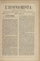 L'economista: gazzetta settimanale di scienza economica, finanza, commercio, banchi, ferrovie e degli interessi privati - A.06 (1879) n.262, 11 maggio