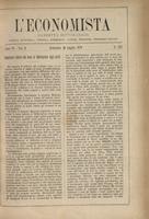 L'economista: gazzetta settimanale di scienza economica, finanza, commercio, banchi, ferrovie e degli interessi privati - A.06 (1879) n.272, 20 luglio