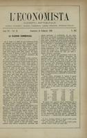 L'economista: gazzetta settimanale di scienza economica, finanza, commercio, banchi, ferrovie e degli interessi privati - A.07 (1880) n.302, 15 febbraio