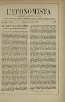 L'economista: gazzetta settimanale di scienza economica, finanza, commercio, banchi, ferrovie e degli interessi privati - A.07 (1880) n.297, 11 gennaio
