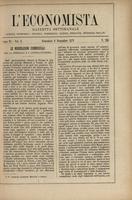 L'economista: gazzetta settimanale di scienza economica, finanza, commercio, banchi, ferrovie e degli interessi privati - A.06 (1879) n.288, 9 novembre