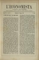 L'economista: gazzetta settimanale di scienza economica, finanza, commercio, banchi, ferrovie e degli interessi privati - A.07 (1880) n.319, 13 giugno