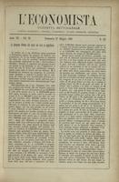 L'economista: gazzetta settimanale di scienza economica, finanza, commercio, banchi, ferrovie e degli interessi privati - A.07 (1880) n.321, 27 giugno