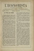 L'economista: gazzetta settimanale di scienza economica, finanza, commercio, banchi, ferrovie e degli interessi privati - A.07 (1880) n.328, 15 agosto