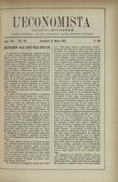 L'economista: gazzetta settimanale di scienza economica, finanza, commercio, banchi, ferrovie e degli interessi privati - A.08 (1881) n.360, 27 marzo