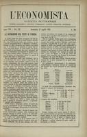 L'economista: gazzetta settimanale di scienza economica, finanza, commercio, banchi, ferrovie e degli interessi privati - A.08 (1881) n.363, 17 aprile