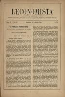 L'economista: gazzetta settimanale di scienza economica, finanza, commercio, banchi, ferrovie e degli interessi privati - A.11 (1884) n.512, 24 febbraio