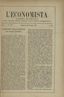 L'economista: gazzetta settimanale di scienza economica, finanza, commercio, banchi, ferrovie e degli interessi privati - A.10 (1883) n.504, 30 dicembre