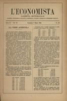 L'economista: gazzetta settimanale di scienza economica, finanza, commercio, banchi, ferrovie e degli interessi privati - A.11 (1884) n.514, 9 marzo