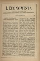 L'economista: gazzetta settimanale di scienza economica, finanza, commercio, banchi, ferrovie e degli interessi privati - A.11 (1884) n.524, 18 maggio