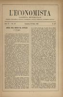 L'economista: gazzetta settimanale di scienza economica, finanza, commercio, banchi, ferrovie e degli interessi privati - A.11 (1884) n.517, 30 marzo