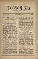 L'economista: gazzetta settimanale di scienza economica, finanza, commercio, banchi, ferrovie e degli interessi privati - A.11 (1884) n.516, 23 marzo