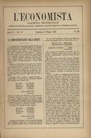 L'economista: gazzetta settimanale di scienza economica, finanza, commercio, banchi, ferrovie e degli interessi privati - A.11 (1884) n.528, 15 giugno
