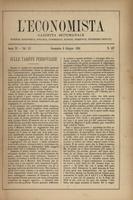 L'economista: gazzetta settimanale di scienza economica, finanza, commercio, banchi, ferrovie e degli interessi privati - A.11 (1884) n.527, 8 giugno