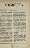 L'economista: gazzetta settimanale di scienza economica, finanza, commercio, banchi, ferrovie e degli interessi privati - A.12 (1885) n.557, 4 gennaio