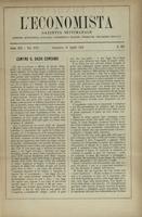 L'economista: gazzetta settimanale di scienza economica, finanza, commercio, banchi, ferrovie e degli interessi privati - A.13 (1886) n.623, 11 aprile