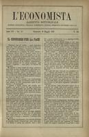 L'economista: gazzetta settimanale di scienza economica, finanza, commercio, banchi, ferrovie e degli interessi privati - A.16 (1889) n.785, 19 maggio