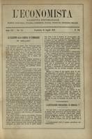L'economista: gazzetta settimanale di scienza economica, finanza, commercio, banchi, ferrovie e degli interessi privati - A.16 (1889) n.794, 21 luglio