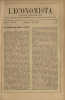 L'economista: gazzetta settimanale di scienza economica, finanza, commercio, banchi, ferrovie e degli interessi privati - A.15 (1888) n.726, 1 aprile