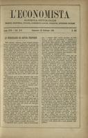 L'economista: gazzetta settimanale di scienza economica, finanza, commercio, banchi, ferrovie e degli interessi privati - A.17 (1890) n.825, 23 febbraio
