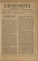 L'economista: gazzetta settimanale di scienza economica, finanza, commercio, banchi, ferrovie e degli interessi privati - A.18 (1891) n.883, 5 aprile