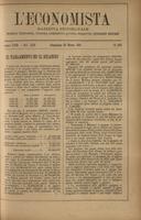 L'economista: gazzetta settimanale di scienza economica, finanza, commercio, banchi, ferrovie e degli interessi privati - A.18 (1891) n.881, 22 marzo