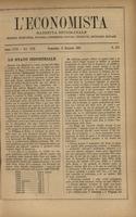 L'economista: gazzetta settimanale di scienza economica, finanza, commercio, banchi, ferrovie e degli interessi privati - A.18 (1891) n.871, 11 gennaio
