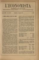 L'economista: gazzetta settimanale di scienza economica, finanza, commercio, banchi, ferrovie e degli interessi privati - A.18 (1891) n.897, 12 luglio