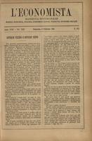 L'economista: gazzetta settimanale di scienza economica, finanza, commercio, banchi, ferrovie e degli interessi privati - A.18 (1891) n.875, 8 febbraio