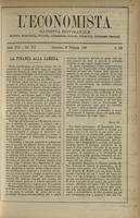 L'economista: gazzetta settimanale di scienza economica, finanza, commercio, banchi, ferrovie e degli interessi privati - A.17 (1890) n.824, 16 febbraio