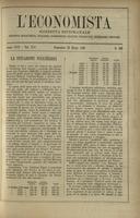 L'economista: gazzetta settimanale di scienza economica, finanza, commercio, banchi, ferrovie e degli interessi privati - A.17 (1890) n.829, 23 marzo