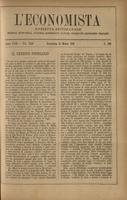 L'economista: gazzetta settimanale di scienza economica, finanza, commercio, banchi, ferrovie e degli interessi privati - A.18 (1891) n.880, 15 marzo