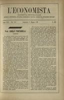 L'economista: gazzetta settimanale di scienza economica, finanza, commercio, banchi, ferrovie e degli interessi privati - A.17 (1890) n.839, 1 giugno